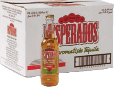 Desperados doos met 24 flesjes van 0,33 liter